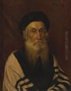Rabbi Deep In Thought by Alois Heinrich Priechenfried