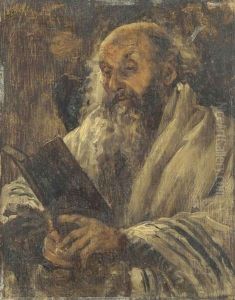 A Rabbi Reading The Torah