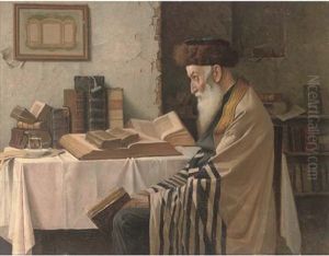 A Rabbi In His Study