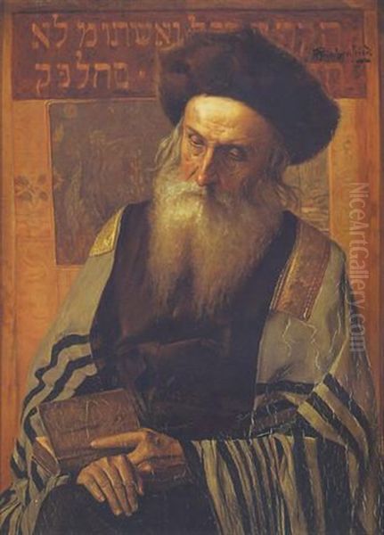 Rabbi In Synagoge - view 1
