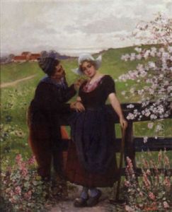 A Flirt By The Garden Fence