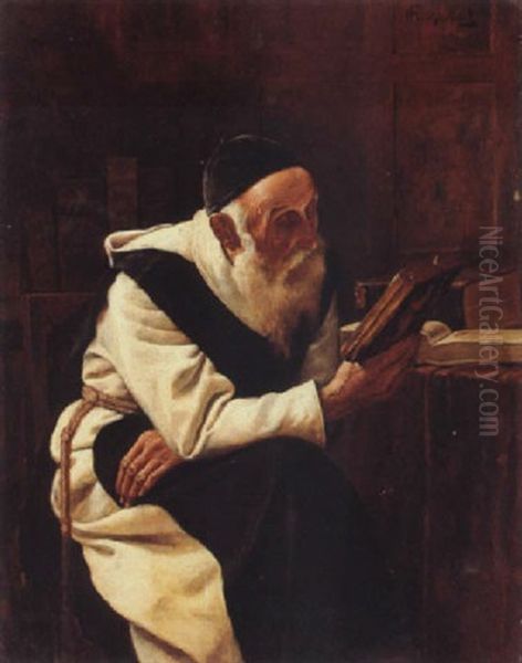 A Rabbi In His Study - view 1