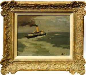 The Steamer, Belle by Bertram Walter Priestman