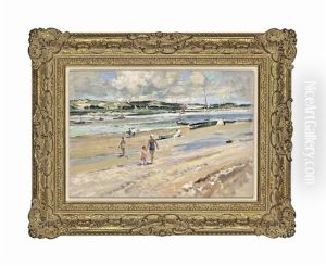 A Day At The Beach by Bertram Walter Priestman