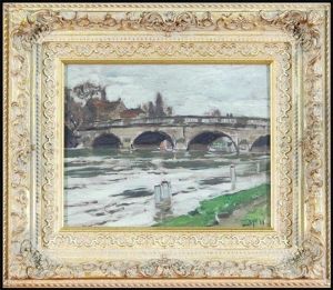 Bridge Over The Stour River by Bertram Walter Priestman