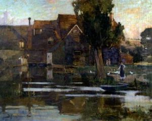 Hartfold Mill, Camsix, Felsted, Essex by Bertram Walter Priestman