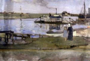 The Walberswick Ferry, With Mr Weston (wessy) Cross, The Ferryman, Taking The Ferry Across