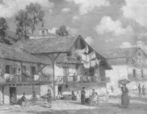 Continental Village Scene - view 1