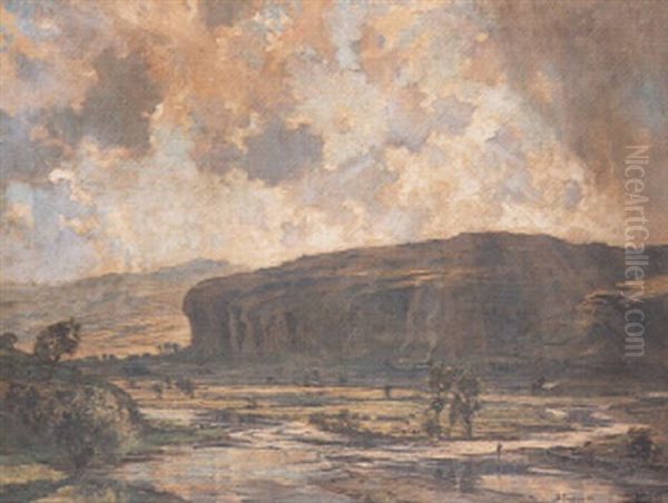 Landscape With A Fly Fisherman - view 1