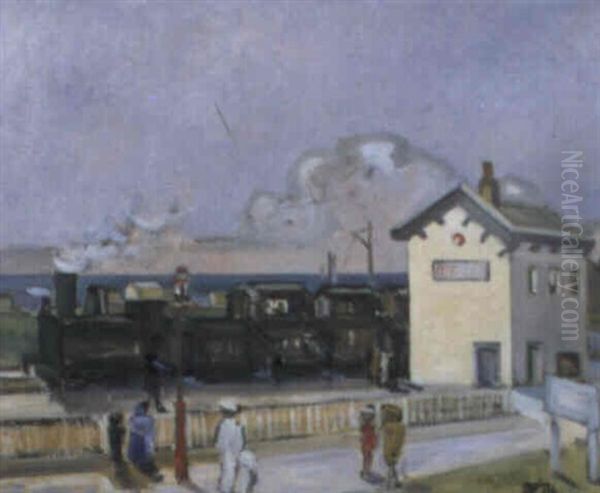 The Railway Station, Bernieres-sur-mer - view 1