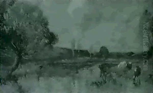 Cattle By A River - view 1