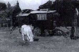 The Gypsy Camp by Bertram Walter Priestman