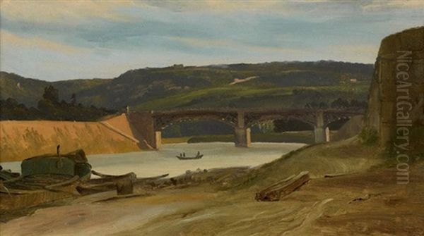 Paysage Au Pont Sur Le Rhone - view 1