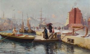 The Ferry At Karakoy, Constantinople