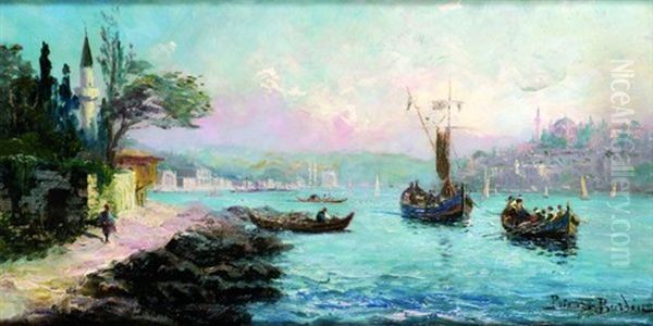 Barques Sur Le Bosphore - view 1