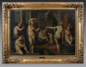 Jeunes Femmes Au Bain by Francesco Primaticcio