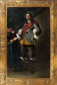 Portrait De Gentilhomme En Cuirasse by Luigi Primo
