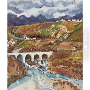Paysage Valaisan by Andre Julien Prina