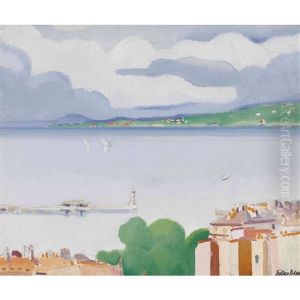 La Rade De Geneve by Andre Julien Prina