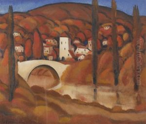 Blick Auf Borgone Susa Im Piemont by Andre Julien Prina