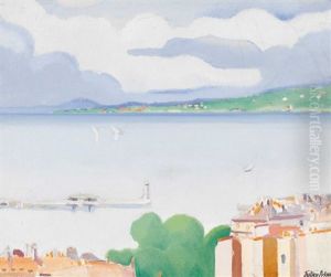 La Rade De Geneve by Andre Julien Prina