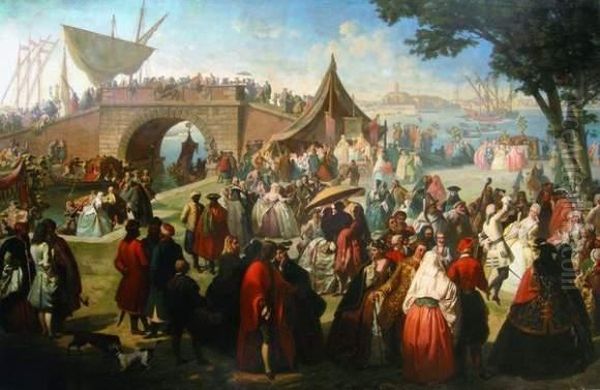 Scene De Carnaval A Venise - view 1