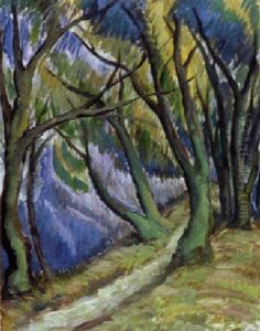 Le Chemin Dans La Foret by Andre Julien Prina
