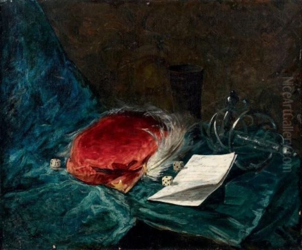 Nature Morte Au Chapeau A Plumes - view 1