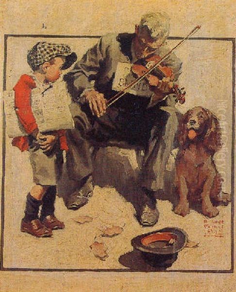 The Newsboy And The Blind Fiddler - view 1