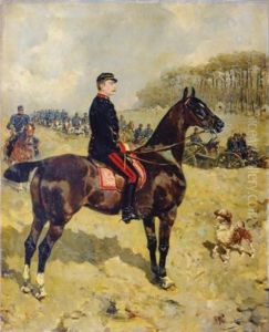 Le Commandant Jules Tardiveau En Inspection by Rene Pierre Charles Princeteau