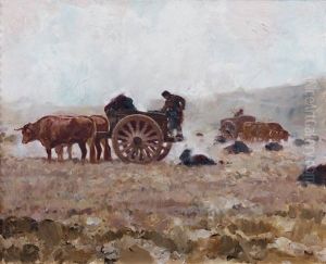 La Moisson by Rene Pierre Charles Princeteau