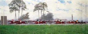 Chantilly 29 Mai 1892, L'arrivee Du Jockey Club
