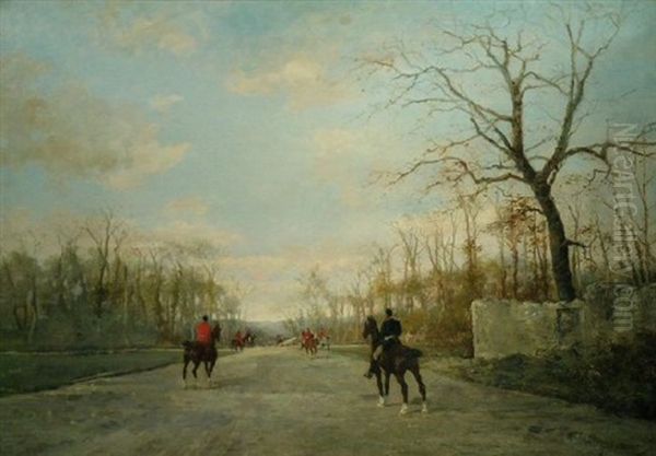 The Duke Of Aumale's Hunt In The Forest Of Chantilly - view 1