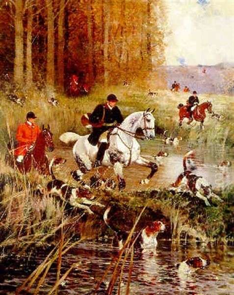 Scene De Chasse A Cour - view 1
