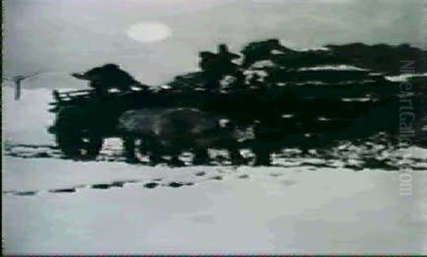 Hiver: Tombereau De Bois - view 1