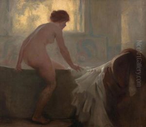 Lady In The Bath by Rene Xavier Francois Prinet