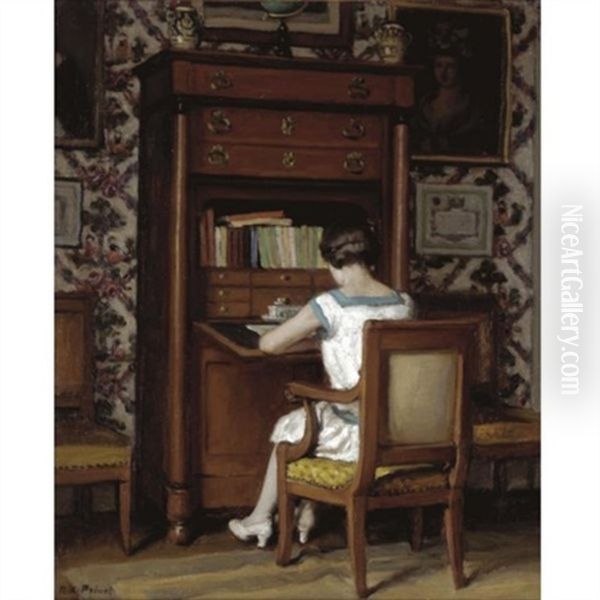 Femme A Son Secretaire - view 1