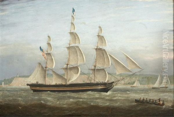 Sailing Vessel Pennsylvania Along The Coast - view 1