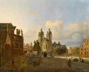Town Scene With Figures