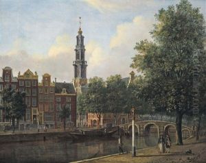 A View Of The Keizersgracht With The Westerkerk, Amsterdam A View Of The Keizersgracht With The Westerkerk, Amsterdam
