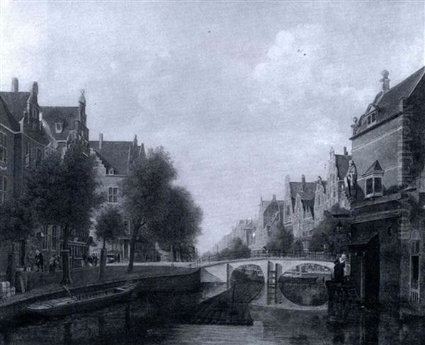A View Of A Canal In Amsterdam - view 1