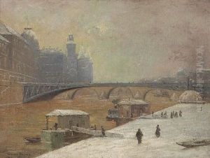 Le Pont D'arcole by Pierre Ernest Prins