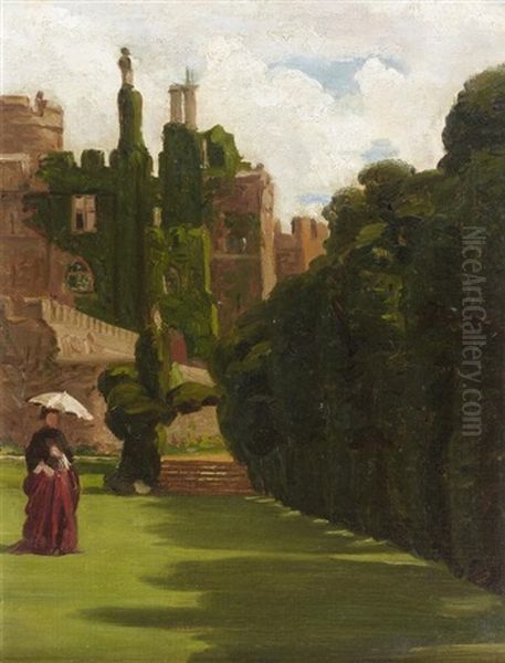 Frederica Charlotte, Fille Du 1er Baron Fitzharding, Dans Les Jardins De Berkeley Castle - view 1