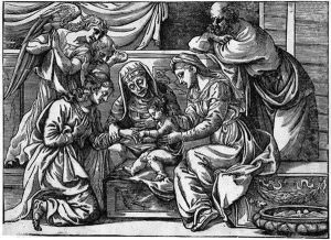 Die Mystische Vermahlung Der Hl by Niccolo Boldrini