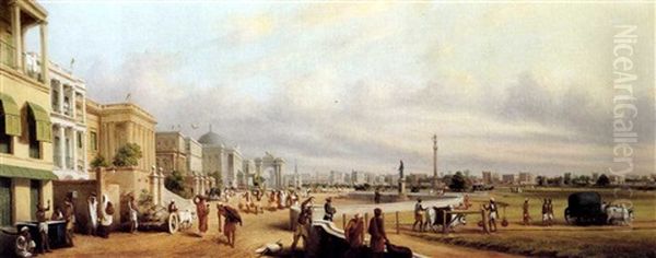 Government House And The Maidan, Calcutta - view 1