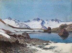 Zillertaler Gletscher Mit Schwarzensee by Karl Ludwig Prinz