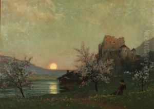 Sunset Over Water by Karl Ludwig Prinz
