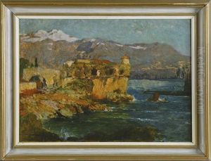 U-boot In Der Bucht Von Kotor Vor Montenegro by Karl Ludwig Prinz