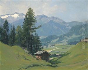 Krimml, Blick Ins Kimmlertal Geg. Gletscher by Karl Ludwig Prinz