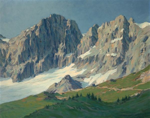 Dachsteinmassiv Sudwand Mit Hutte - view 1